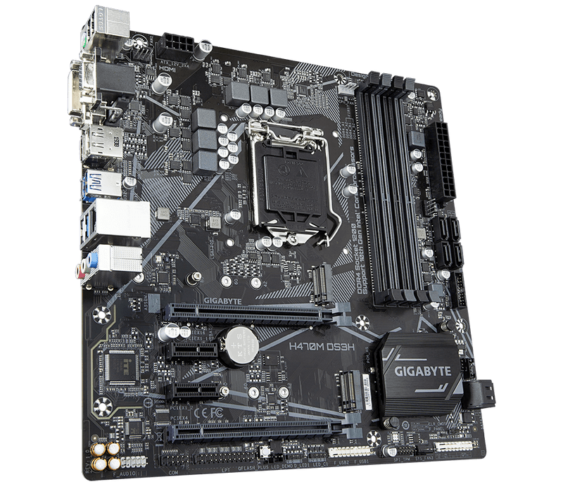 Gigabyte H470M DS3H Micro ATX LGA1200 Motherboard