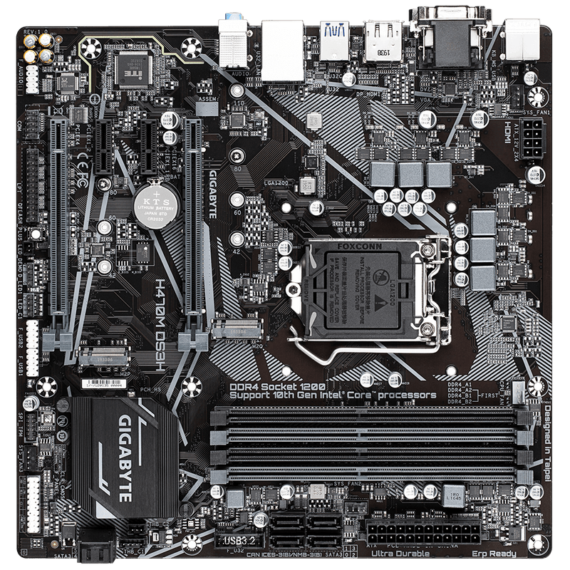 Gigabyte H470M DS3H Micro ATX LGA1200 Motherboard