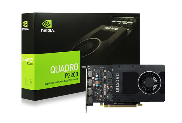Leadtek nVidia Quadro P2200 PCIe Workstation Card 5GB DDR5 4xDP 1.4 4x4096x2160@120Hz 160-Bit 200GB/s 1280 Cuda Core Single Slot