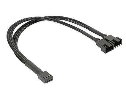 4 Pin PWM Fan Power 1 to 2 Split Cable