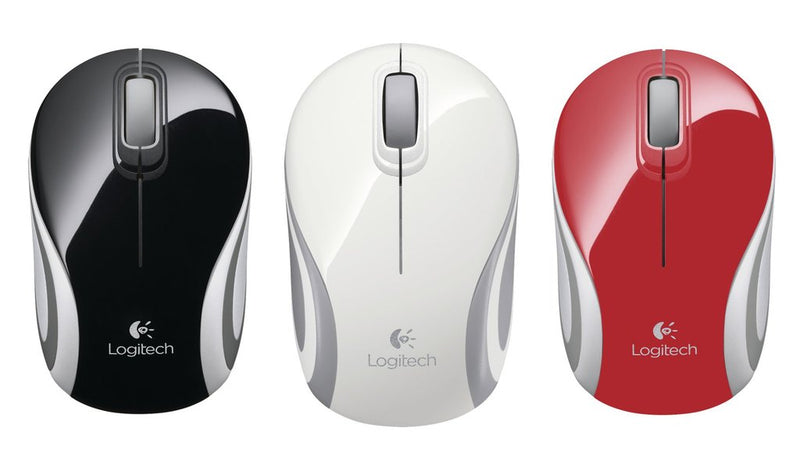 Logitech M187 Wireless Mouse Black/White/Red