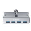 ORICO Aluminum Alloy 4 Port USB3.0 Clip-type HUB (Silver)