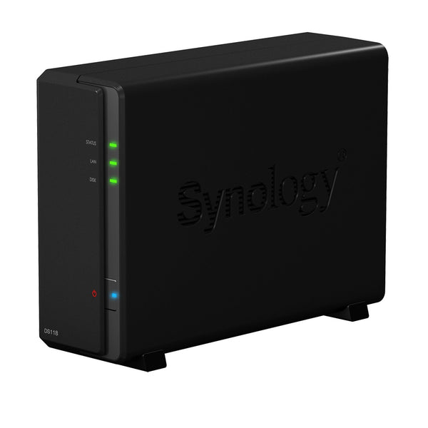Synology DiskStation DS118 1-Bay 3.5' Diskless 1xGbE NAS (Tower) (HMB), Realtek RTD1296 quad-core. 1.4GHz, 1GB RAM, 2xUSB3 - 2 year Warranty