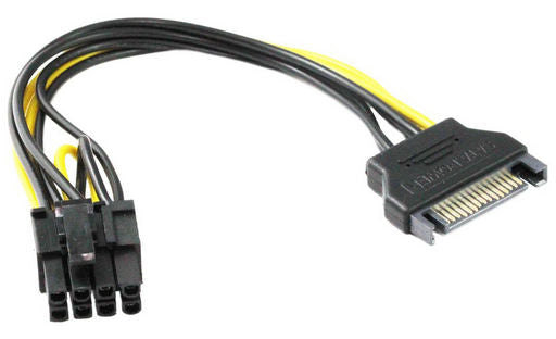 SATA Power to PCI-E 8-Pin Adapter Cable
