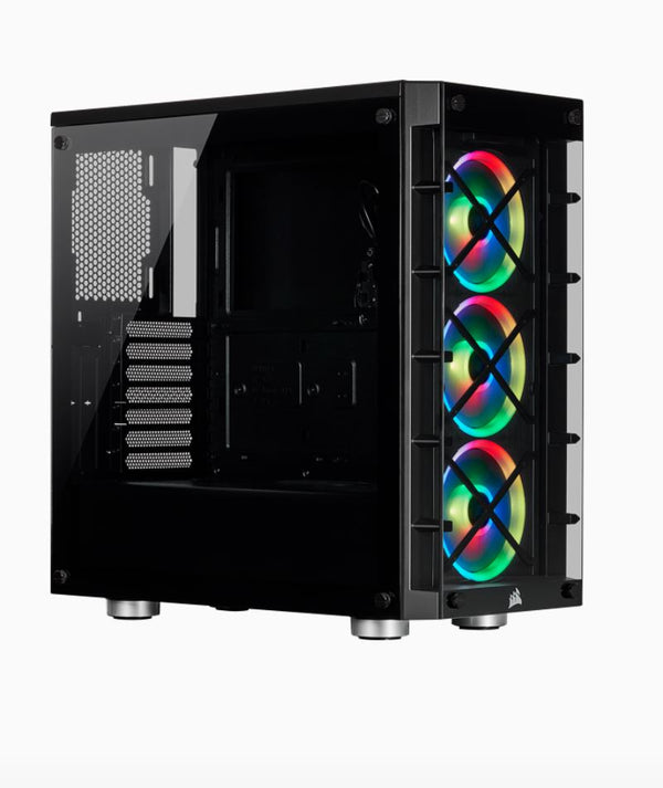 Corsair iCUE 465X RGB BLACK (LL120 RGB Fan) Mid-Tower ATX Smart Case v2