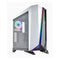 Corsair Carbide SPEC-OMEGA RGB Mid-Tower Tempered Glass Gaming Case, Brilliant RGB LED front fascia, 2x RGB HD Fan, White with Black Trim
