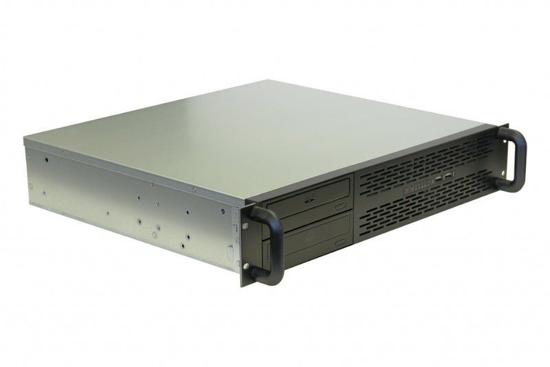 TGC Rack Mountable Server Chassis 2U 400mm Depth, 2x Ext 5.2" Bays, 2x Int 3.5" Bays, 4x Low Profile PCIE Slots, MATX MB, ATX PSU