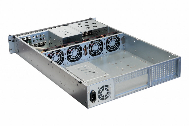 TGC Rack Mountable Server Chassis 2U 650mm Depth, 2x Ext 5.25" Bays, 6x Int 3.5" Bays, 7x Low Prifle PCIE Slots, ATX PSU/MB