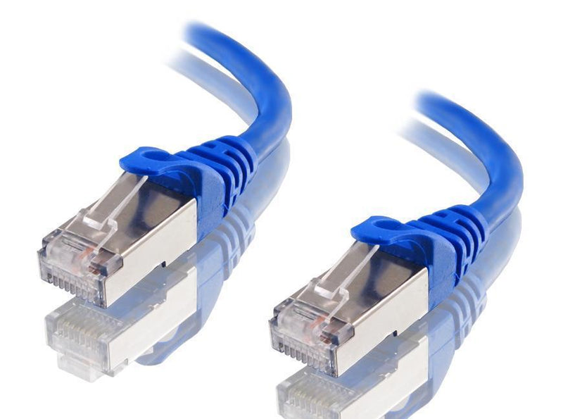 Astrotek/AKY CAT6A Shielded Ethernet Cable 50cm/0.5m Blue Color 10GbE RJ45 Network LAN Patch Lead S/FTP LSZH Cord 26AWG