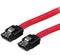 Astrotek SATA 3.0 Data Cable 30cm 7 pins Straight to 7 pins Straight with Latch Red Nylon Jacket 26AWG