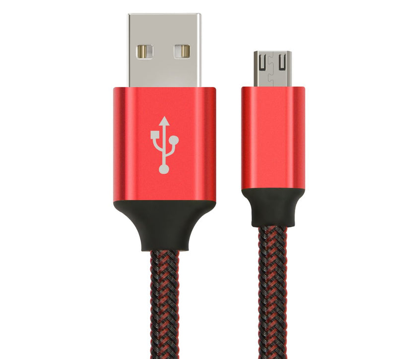 Astrotek 3m Micro USB Data Sync Charger Cable Cord Red Color for Samsung HTC Motorola Nokia Kndle Android Phone Tablet & Devices