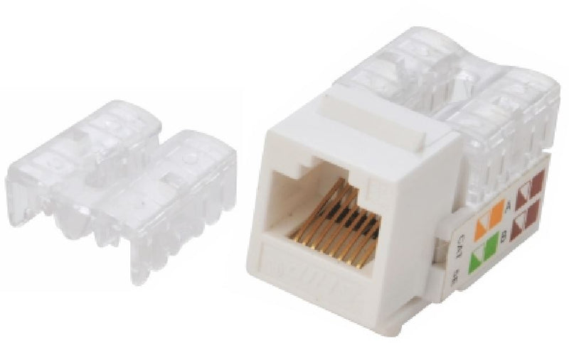 Astrotek/AKY CAT6 UTP Outlets Network Keystone Jack for Socket kit 10pcs per pack Poly Bag White LS