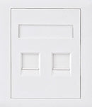 Astrotek/AKY CAT6 RJ45 Network Wall Face Plate Outlets 86x86mm 2 Port Socket Kit LS
