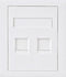 Astrotek/AKY CAT6 RJ45 Network Wall Face Plate Outlets 86x86mm 2 Port Socket Kit LS