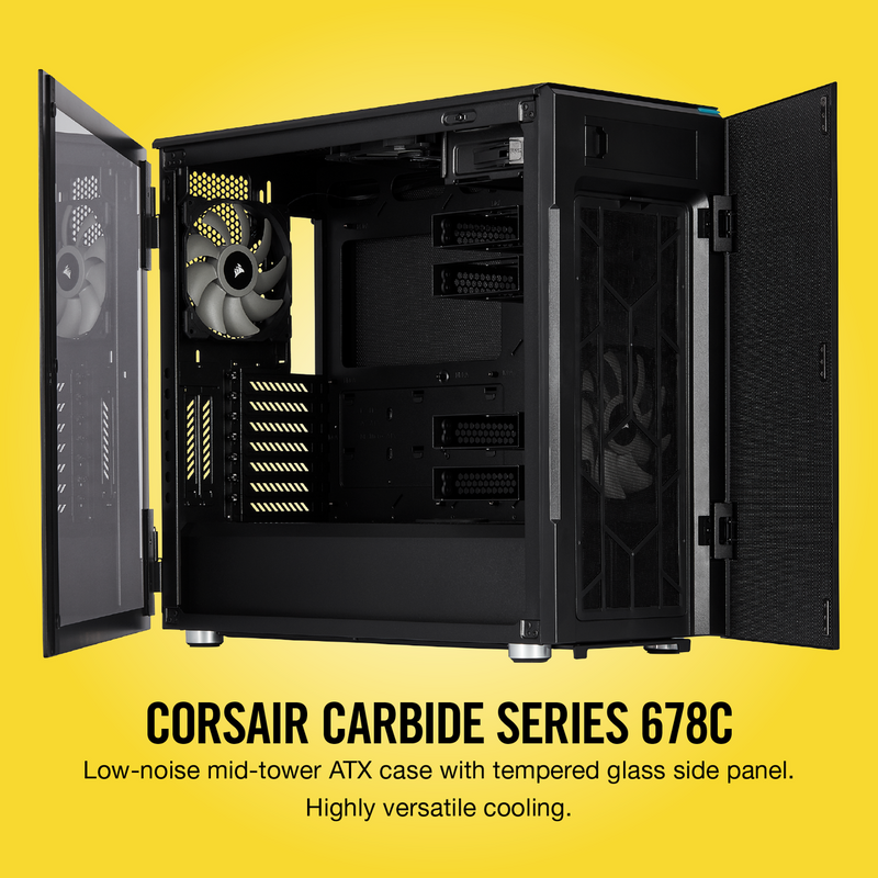 Corsair Carbide Series 678C Low Noise Tempered Glass Case