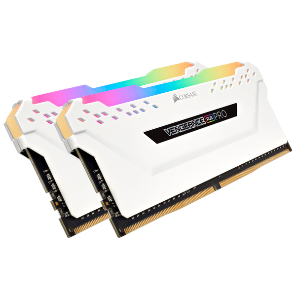 Corsair Vengeance RGB PRO 16GB (2x8GB) DDR4 3200MHz C16 Desktop Gaming Memory White
