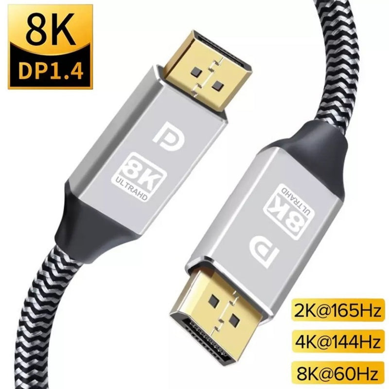DisplayPort v1.4 Cable Male to Male 2m, 8K/60Hz