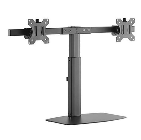 Brateck Dual Screen Pneumatic Vertical Lift Monitor Stand Fit Most 17‘-27’ Monitors Up to 6kg per screen VESA 75x75/100x100