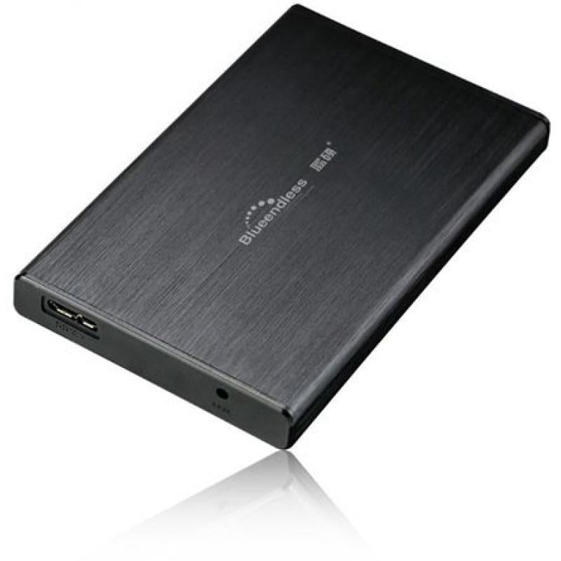 Kimax USB 3.1 Type C- Type C 2.5' HDD Black Enclosure Black