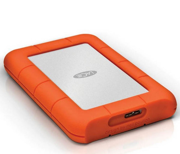 Seagate LaCie 2TB Rugged Mini Portable USB 3.0, USB-C Cable. External HDD LAC9000298, 2 Years Warranty