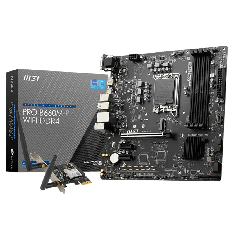 MSI Pro B660M-P WiFi LGA 1700 DDR4 mATX Motherboard