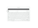 Logitech K480 Bluetooth Wireless Multi Device Keyboard White for PC Smartphone Tablet Windows Mac Android iOS