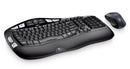 Logitech MK550 Wireless Wave Keyboard Mouse Combo Black Wave-shaped key frame Cushioned, Hand-friendly, Strong batteries