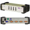 Aten 4 Port USB & PS/2 VGA KVM Switch, Video DynaSync, mouse and keyboard emulation, 4 VGA USB and PS/2 KVM Cables included