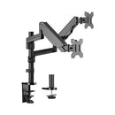 Brateck Dual Minitor Full Extension Gas Spring Dual Monitor Arm (independent Arms) for 17'-32'