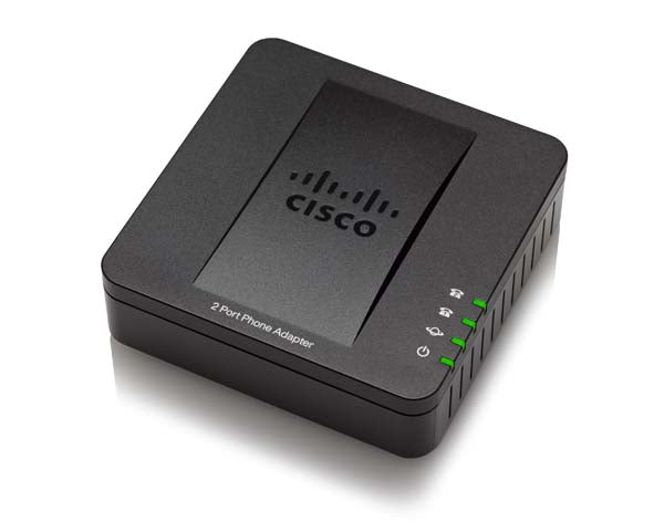 Cisco SPA112 2 Port Phone Adapter 2X RJ11 FXS, 1X LAN 10/100
