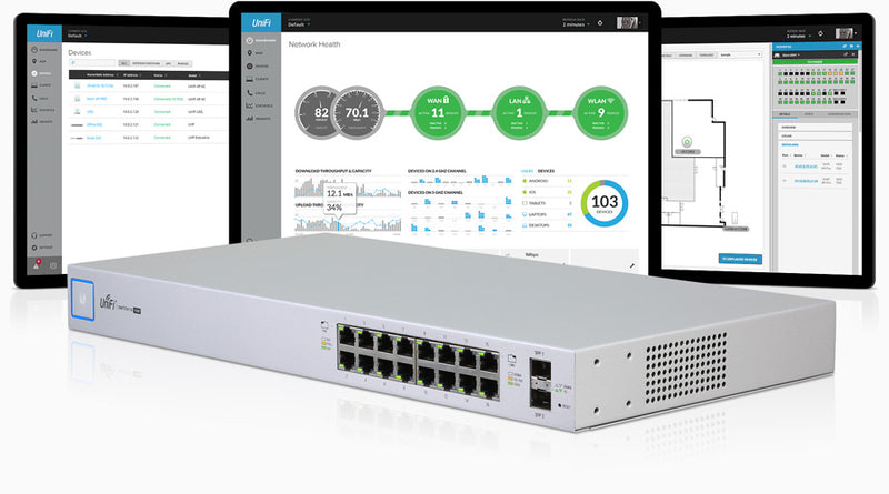 Ubiquiti UniFi 16-port Managed PoE+ Gigabit Switch with SFP 150W