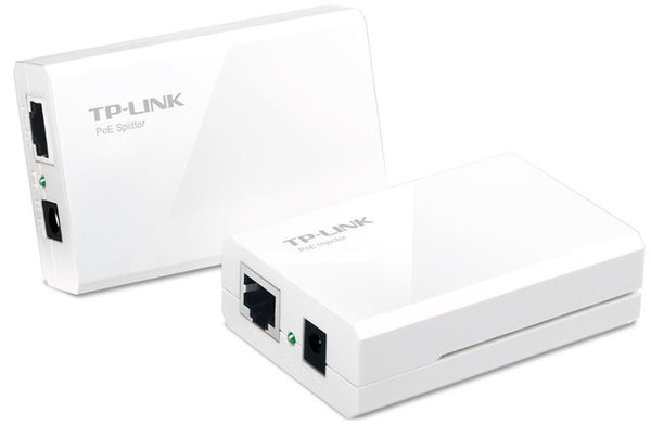 TP-Link TL-POE200 PoE Injector Splitter 10/100Mbps Power Over Ethernet Adapter Kit carry Power & Data over 100m Plug & Play