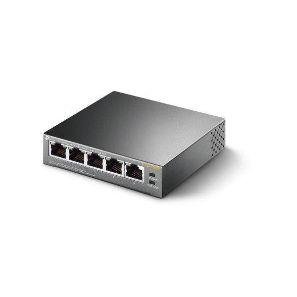 TP-Link TL-SG1005P 5-Port Gigabit Desktop Switch with 4-Port PoE 63W 10Gbps Backbound Bandwidth IGMP Snooping Mac Address IEEE 802.3af compliant