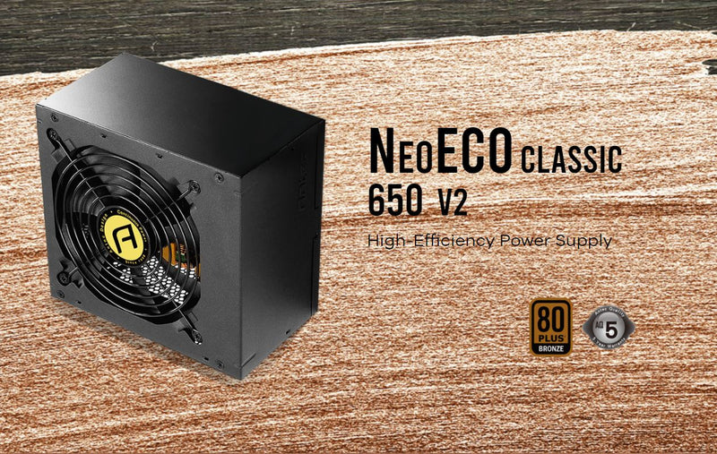 Antec NEv2 650W, 80+ Bronze, 120mm DBB Fan, Flat Cables, High Performance Japanese Capacitors, Thermal Manager, ATX PSU, 5 Years Warranty