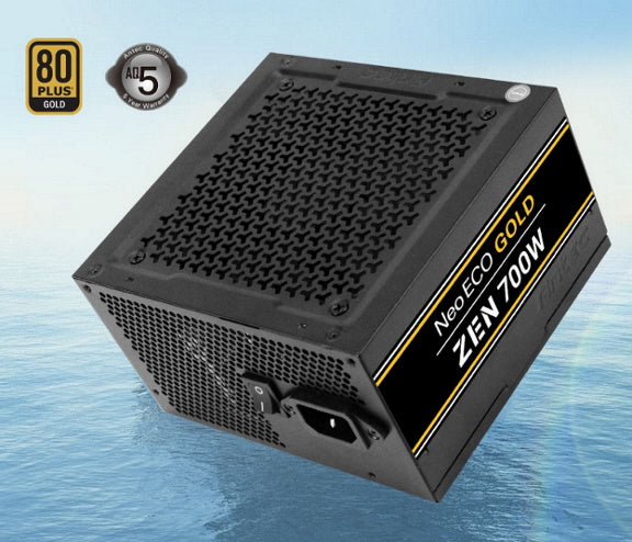 Antec Neo Eco ZEN 700w PSU 80+ Gold,120mm Silent Fan, Thermal manager, Japanese Caps, 5 Years Warranty