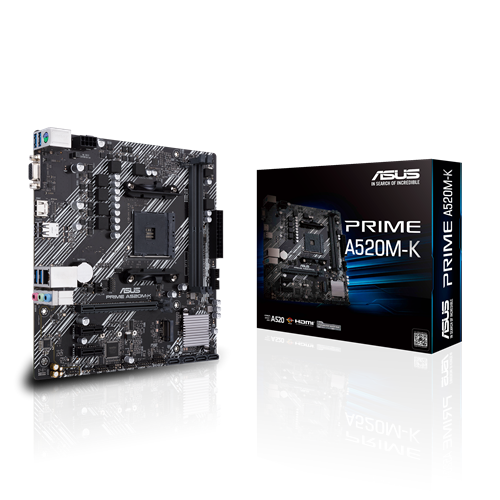 ASUS PRIME A520M-K PRIME A520M-K AM4 Micro-ATX Motherboard