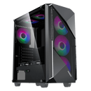 GAMEMAX Revolt RGB Mid-Tower ATX Tempered Glass Gaming Case (RGB Fans not included)