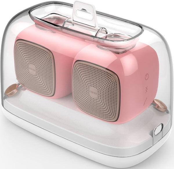 Edifier MP202 DUO 2.0 Bluetooth Portable Speaker - PINK/BT v4.2/MicroSD/USD/9 hrs battery life/12hrs playtime/Rubber Exterior/Pair (LS)