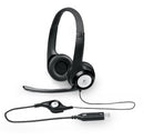 Logitech H390 USB Headset Adjustable,USB,2 Years Noise cancelling mic In-line audio controls