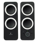 Logitech Z200 2.0 Speakers 10W RMS/3.5mm Jack/2YR Wty Rich stereo sound Adjustable bass