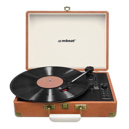 mbeatÃÂ® Woodstock Retro Turntable Recorder with Bluetooth & USB Direct Recording