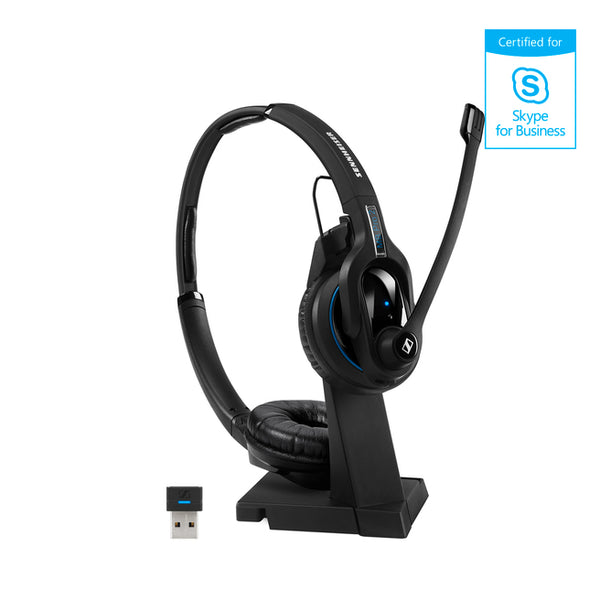 Sennheiser MB Pro 2 Bluetooth 4.0 headsetwith USB stand, binaural, ultra noise cancelling microphone, talk time up to 15 hours, Sennheiser HD- ML