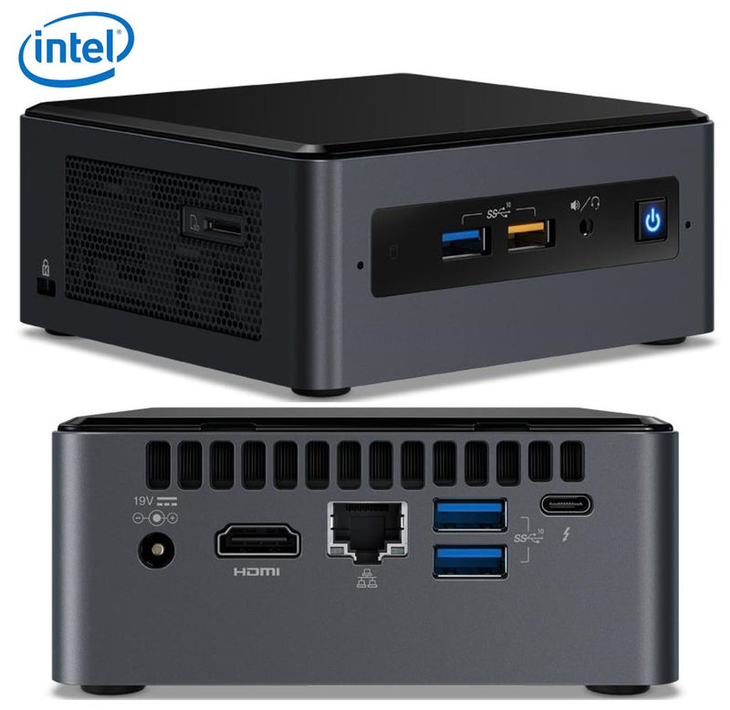Intel NUC mini PC i5-7260U 3.4GHz 2xDDR4 SODIMM 2.5' HDD M.2 SATA/PCIe SSD HDMI USB-C DP 3xDisplays GbE LAN Wifi BT 4xUSB3.0 DS POS ~SYI-BOXNUC8I5BEH4
