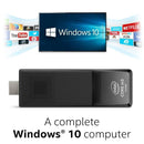 Intel Compute Stick Mini PC Windows 10 Home Quad-Core m3-6Y30 2.2GHz 4GB DDR3L 64GB eMMC HDMI MicroSD WiFi BT 3xUSB Portable Plug&Play BOXSTK2M3W64CC