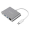 ORICO Aluminum Alloy Type-C to RJ45 / Type-C / USB3.0-A * 2 Adapter (RCR2A)