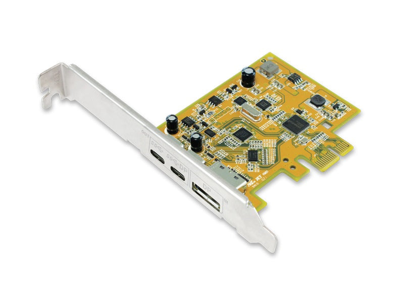 Sunix USB 3.1 10G & DisplayPort Alt-Mode PCI Express Host Card with Dual USB Type-C ports