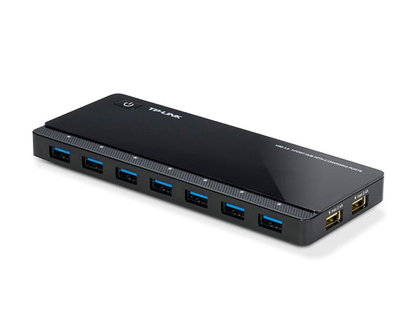TP-Link UH720 USB 3.0 7-Port Hub with 2 Charging Ports 5V/2.4A 5Gbps transfer speeds for iOS and Android devices
