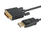 AKY/Astrotek DisplayPort DP to DVI-D Male to Male Cable 2m 24+1 Gold plated Supports video resolutions up to 1920x1200/1080P Full HD @60Hz