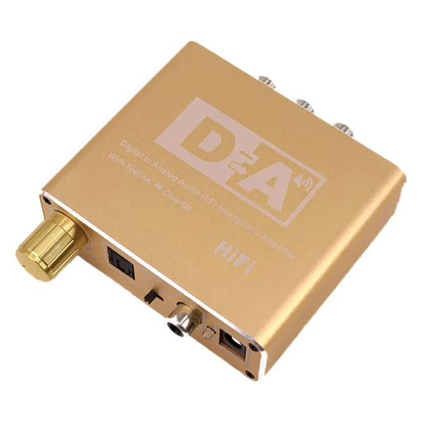 DAC Hi-Fi Digital Optical Coaxial Toslink to Analog RCA 3.5mm Audio Adapter Converter for DVD PS3 Home Stereo Amplifier EarPhones TV PC