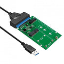 Simplecom SA221 USB 3.0 to mSATA + M.2 (NGFF) SSD 2 in 1 Combo Adapter
